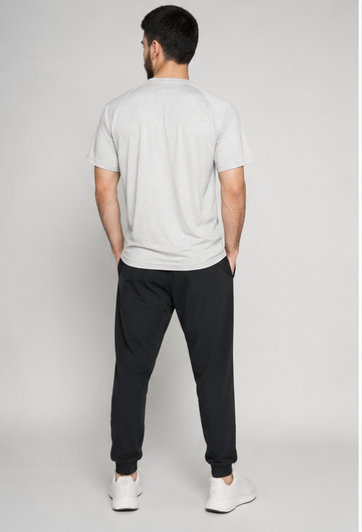 2-Piece Light Grey & Black Outfit – Small - Image 3