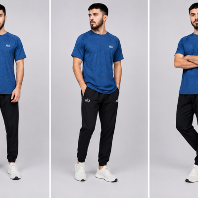 Alternative view of 2-Piece Navy & Black Outfit – Small